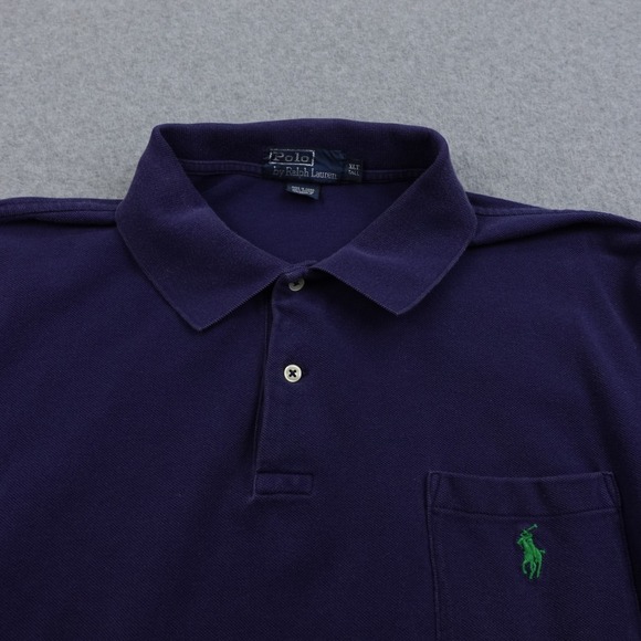 Polo by Ralph Lauren XL Tall Navy Blue Polo Shirt Classic Fit Short Sleeve Rugby - Picture 1 of 6